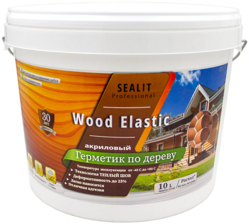 Приобрести ГЕРМЕТИК - Sealit Wood Elastic для работы с деревянными материалами 5 л в Златоусте, Челябинская область